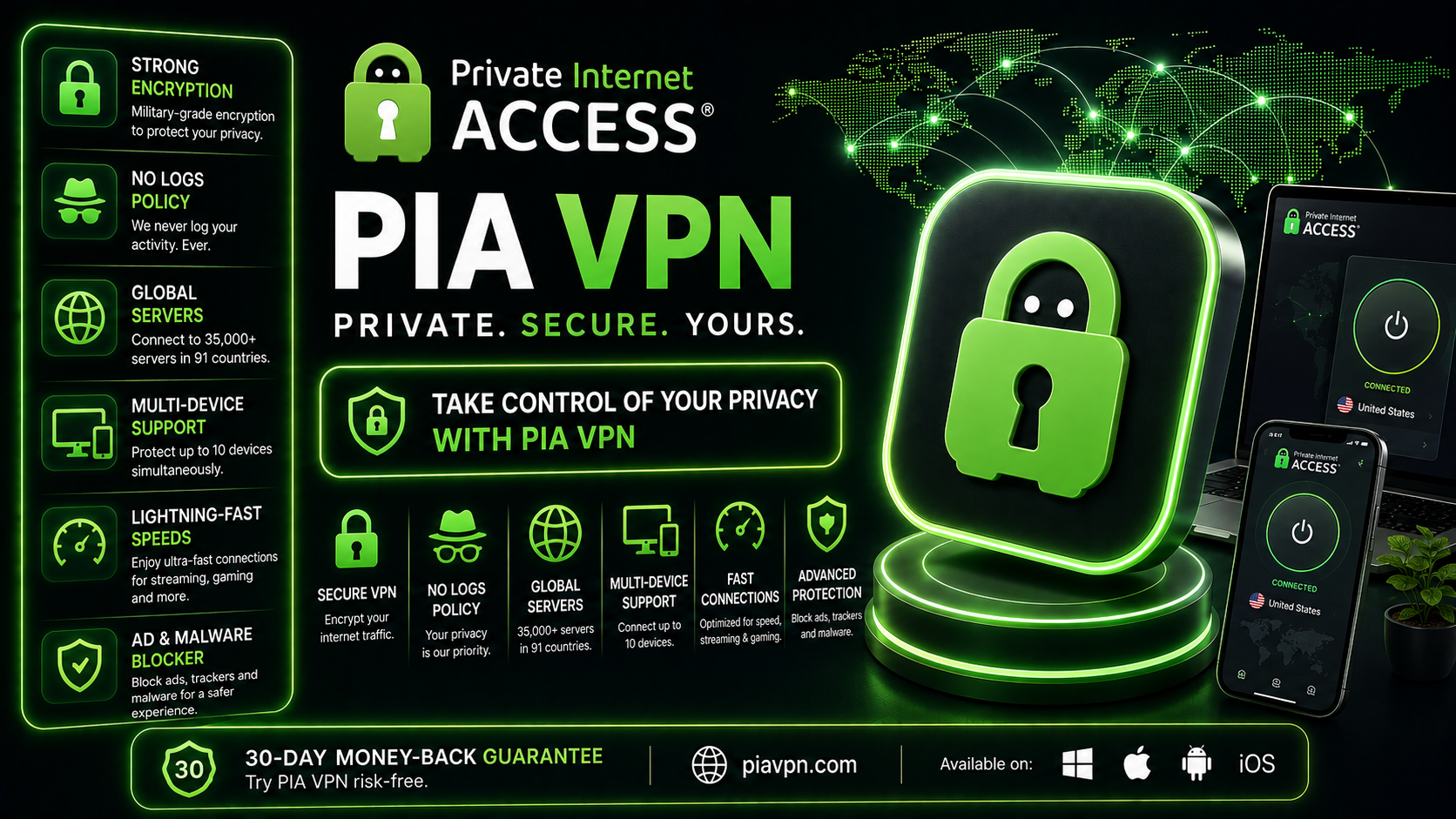 PIA VPN 7 Ngày  BHF